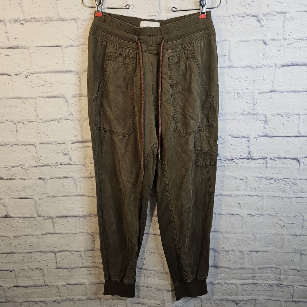 Anthropologie The Nomad Joggers Women's Size Small Olive Green Soft Lounge Pants